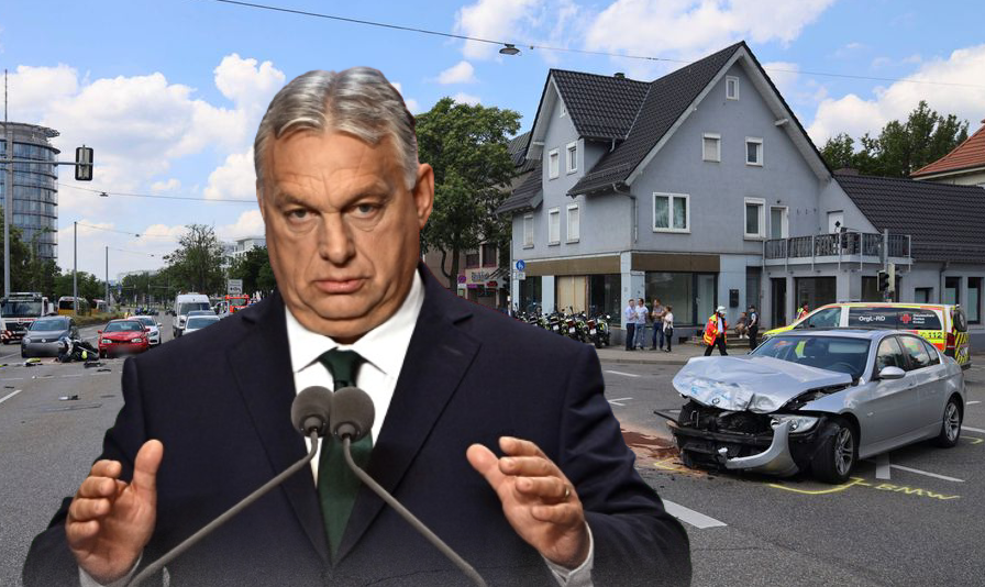 Στουτγάρδη: Ηλικιωμένη καρφώθηκε με το αυτοκίνητό της πάνω στην αυτοκινητοπομπή του Ούγγρου πρωθυπουργού Όρμπαν.